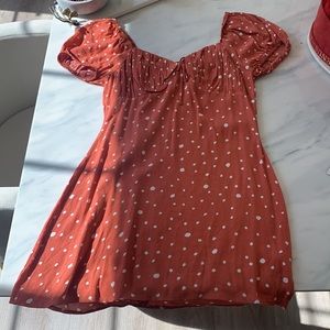 Orange Polka Dot Dress